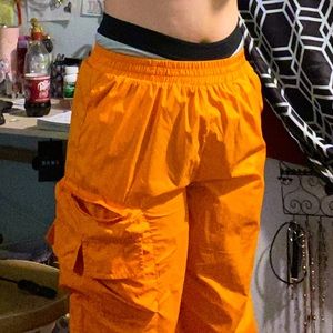 orange cargo pants